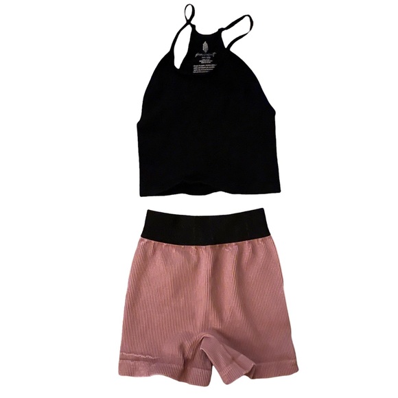 NEW Free People Movement Happiness Runs crop top & shorts set - Picture 4 of 7
